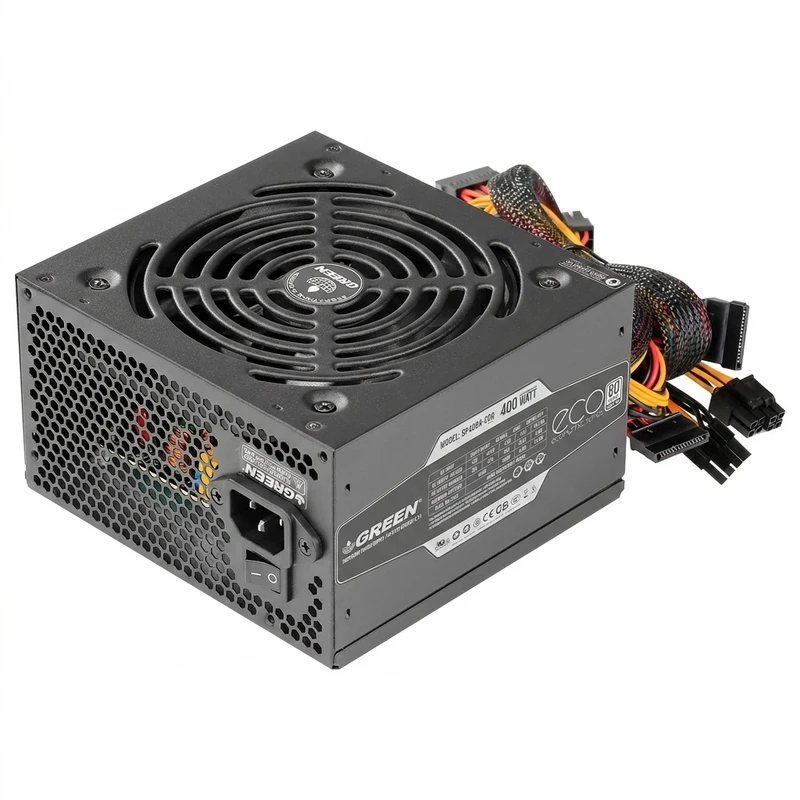 منبع تغذیه گرین مدل GP400A-ECO Rev3.1 (استوک در حد نو)