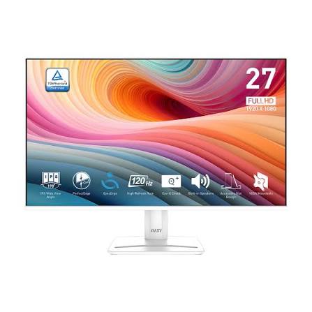مانیتور ۲۷ اینچ ام‌اس‌آی مدل MSI PRO MP275W E2  سفید  اپن باکس