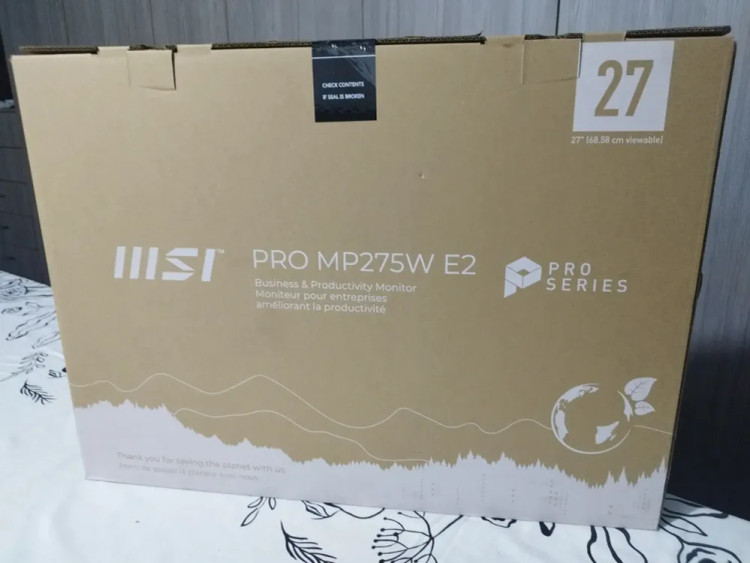 مانیتور ۲۷ اینچ اماسآی مدل MSI PRO MP275W E2 سفید اپن باکس